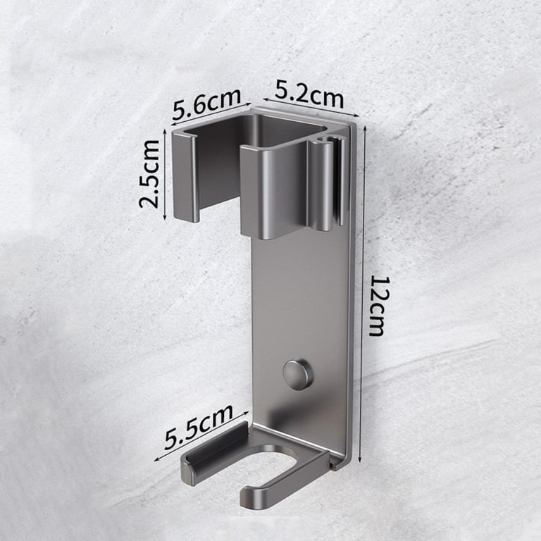 Curling Iron Holder Wall Mounted Curling Storage with Cable Slot Space Saving Hair Styling Tool Organizer for Curling s Bathroom Gray