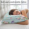 thumbnail image 5 of Easter Pillow Covers 12"x20", Spring Rabbit Feet Eggs Flower Green Wooden Grain Soft Brushed Microfiber Breathable Throw Pillow Covers, Decorative Pillowcase with Zipper for Couch Sofa Bedroom, 5 of 9