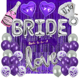 Topboutique 1Pcs 3ft x 6.3ft Purple Tinsel Foil Fringe Curtains Streamers Backdrop for Birthday Graduation Engagement Bridal Shower Bachelorette Baby