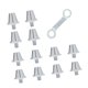 thumbnail image 1 of 12 clavos para botas de fútbol con rosca y tornillo, ligeros y deportivos para superficies firmes Astilla, 1 of 8