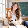 thumbnail image 3 of Plush Animal Shaped Pencil Pouch, Soft Fabric Writing Case, Durable Polyester Storage Bag for Stationery & Daily Supplies, 3 of 5