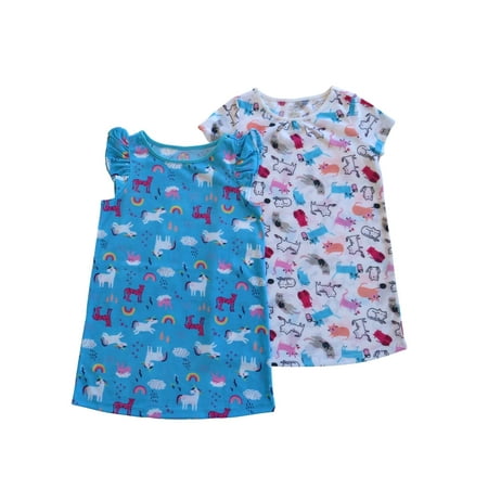 

Cozy Jams Baby & Toddler Girls Nightgowns Sleep Shirts Pajamas 2-Pack Sizes 12 Months-5T