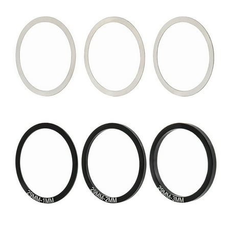 

6pcs Noise Reduction Practical Bicycle Thru Axle Washer Flat Hub Aluminum Alloy