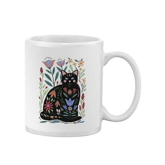 Folksy Felines B Mug - Annie Warren Designs,