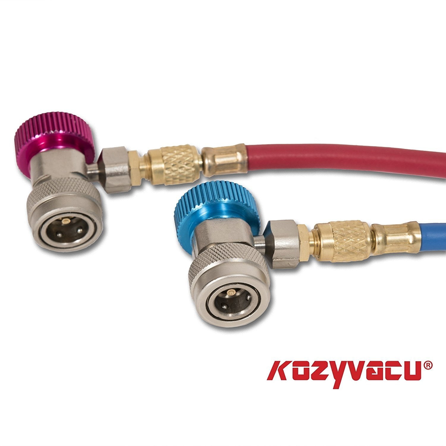 1/4 SAE HVAC R134A Type Adapter Fittings Quick Coupler High and Low AC