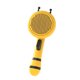 thumbnail image 1 of Cepillo para perros y gatos, cepillo autolimpiante para mascotas, cerdas largas y cortas, para eliminar con un solo clic el pelo muerto y la capa interna (amarillo) JM, 1 of 5