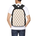 thumbnail image 6 of Vsdgher Cute Carrot Print Print Backpack for Women Men School Bookbag with Laptop Compartment for College Work Travel, Simple Fashion Casual Daypack, Fit 15" Laptop, 6 of 8