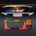 thumbnail image 4 of Gaming Mini Compact 87 con cable mecánico LED USB para Gamer Negro Naranja 1 Baoblaze teclado de la computadora portátil, 4 of 8