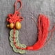 thumbnail image 3 of Antique Alloy Copper Coin Five Emperors Money Key Chain - Carved Gourd Chinese Knot Car Pendant - Door To Door Mahogany Gourd Pendant Key Chain, 3 of 4