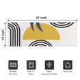 thumbnail image 5 of Bohemian Retro Floral Non-Slip Entryway Door Mat,Boho Indoor Decor Durable Low Plush Door Mat,Washable Welcome Rug for Patio Hallway Home Decor 16x47 Inches, 5 of 7