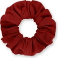 thumbnail image 2 of Scrunchies Cotton Knit Standard Size Ponytail Holder Made in USA Scrunchie King Maroon, 2 of 5