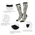 thumbnail image 3 of Bingfone Panda With Crown And Stars Print Compression Socks for Women and Men Long Socks for Running Athletic Cycling Nurse, 3 of 6