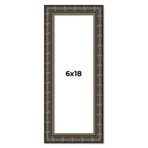 6x18 Frame Black Bamboo Solid Wood Picture Frame Width 1.5 Inches | Interior Frame Depth 0.5 Inches