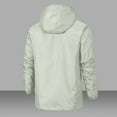 thumbnail image 3 of Htigea Waterproof Hooded Jackets for Women Lightweight Outdoor Hiking Climbing Coats Fall Windproof Athletic Windbreaker with Pockets White 3XL, 3 of 5