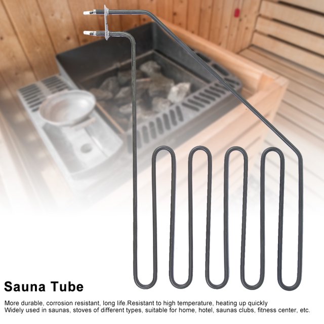 Chauffage Électrique pour Sauna Poêle Acier Inoxydable Chauffage Droit Sauna Composant de Chauffage