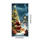thumbnail image 3 of Adornos navideños, adornos navideños, 35 x 72 pulgadas, cubierta de puerta navideña, cortina de puerta navideña, decoración para puerta del día de Navidad y festival, cubierta de puerta de poliéster., 3 of 6