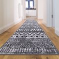 thumbnail image 6 of Ottomanson Non-Slip Hallway Runner Rug 1'10" x 7' Perfect for High Traffic Areas, Gray Boho, 6 of 8