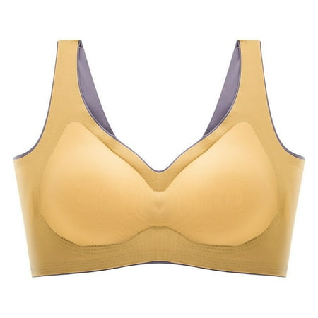 

huanledash Sports Bra No Underwire Seamless Fitness Bra Push Up Yoga Crop Top Bra for Gym