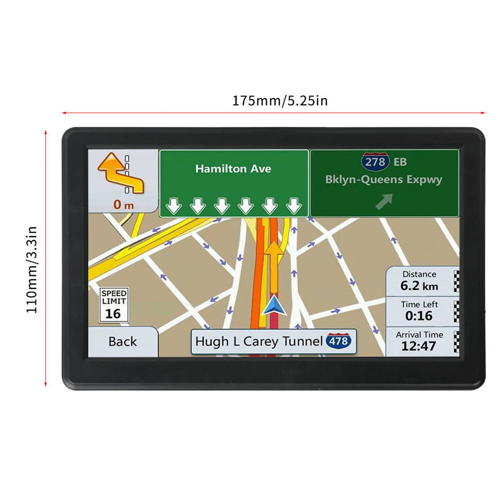 LNGOOR 8GB 256MB Satellite Navigation, Voice Navigation Lane, Free map Update for Life