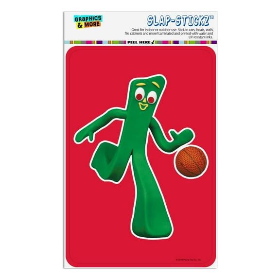 Sporty Gumby Basketball Player Clay Art Home Business Office Sign