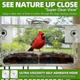thumbnail image 4 of Window Bird Feeder with Non-Marking Self-Adhesive Hooks, Clear Window Bird Feeder for Outside, Tran, 4 of 5