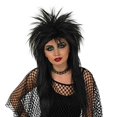thumbnail image 2 of fun shack Perruque Rock des Années 80 pour Femmes, Perruque Punk Rocker, Perruque à Pointes, Cheveux Rockstar, Perruque Mullet pour Femmes, Perruque Rock Star, Perruque Noire Spiky, 2 of 4