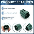 thumbnail image 4 of Unique Bargains 2 Pin Water Temperature Sensor Connector Plug Female Wire Terminal Connector for Nissan 1 Set Green, 4 of 6