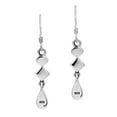 thumbnail image 2 of AeraVida Geometric Shapes Black Onyx and Shell in Sterling Silver Fishhook Dangle Earrings, 2 of 5