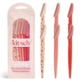 thumbnail image 1 of Kitsch Dermaplane Razor for Women Face – Face Razors for Women & Men, Eyebrow Trimmer & Face Shaver – Exfoliating Facial Razor & Skin Care Tool for Smoother Skin - Assorted Cherry Blossom, 6 pcs, 1 of 4
