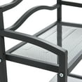 thumbnail image 5 of Household Essentials 2-Tier Metal Wall Mount Bathroom Storage Rack, Grey, 5 of 7