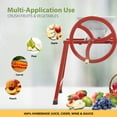 thumbnail image 5 of Biltek Fruit Crusher & Apple Grinder for Cider Press & Fruit Wine Maker, Stainless Steel Vegetable Scratter, Upgraded Manual Food Mill Hand Crank, Cast Iron Flywheel, Includes Stand, 1.8 Gal (7-L), 5 of 7
