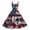 Red, variant on HAJWOH Women 4th of July Dresses 50s 60s Vintage Sleeveless Star and Stripe Print Cocktail Swing Dress Retro Patchwork Midi Evening Dress Dark Blue XXXL
