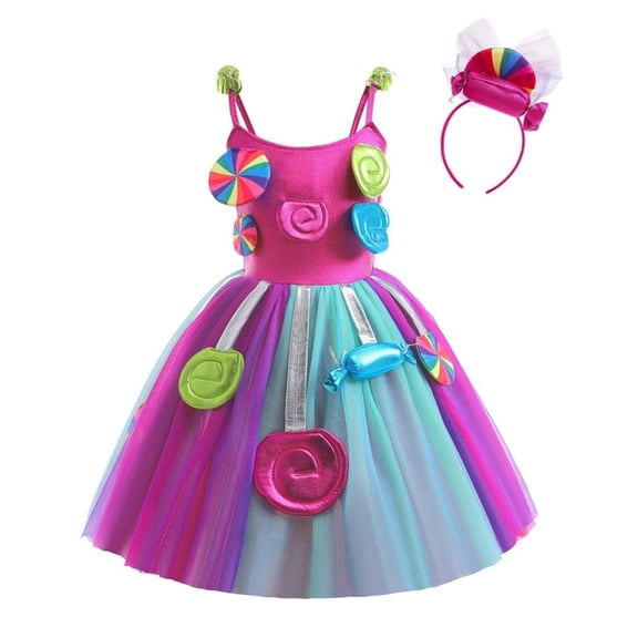 Disfraz Dressy Daisy Candy Rainbow para niña, tallas 10-12