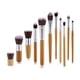 thumbnail image 1 of Brocha De Maquillaje, Juego De Brochas Cosméticas, De Bambú Completo De 11 Piezas Para Salón, 1 of 8