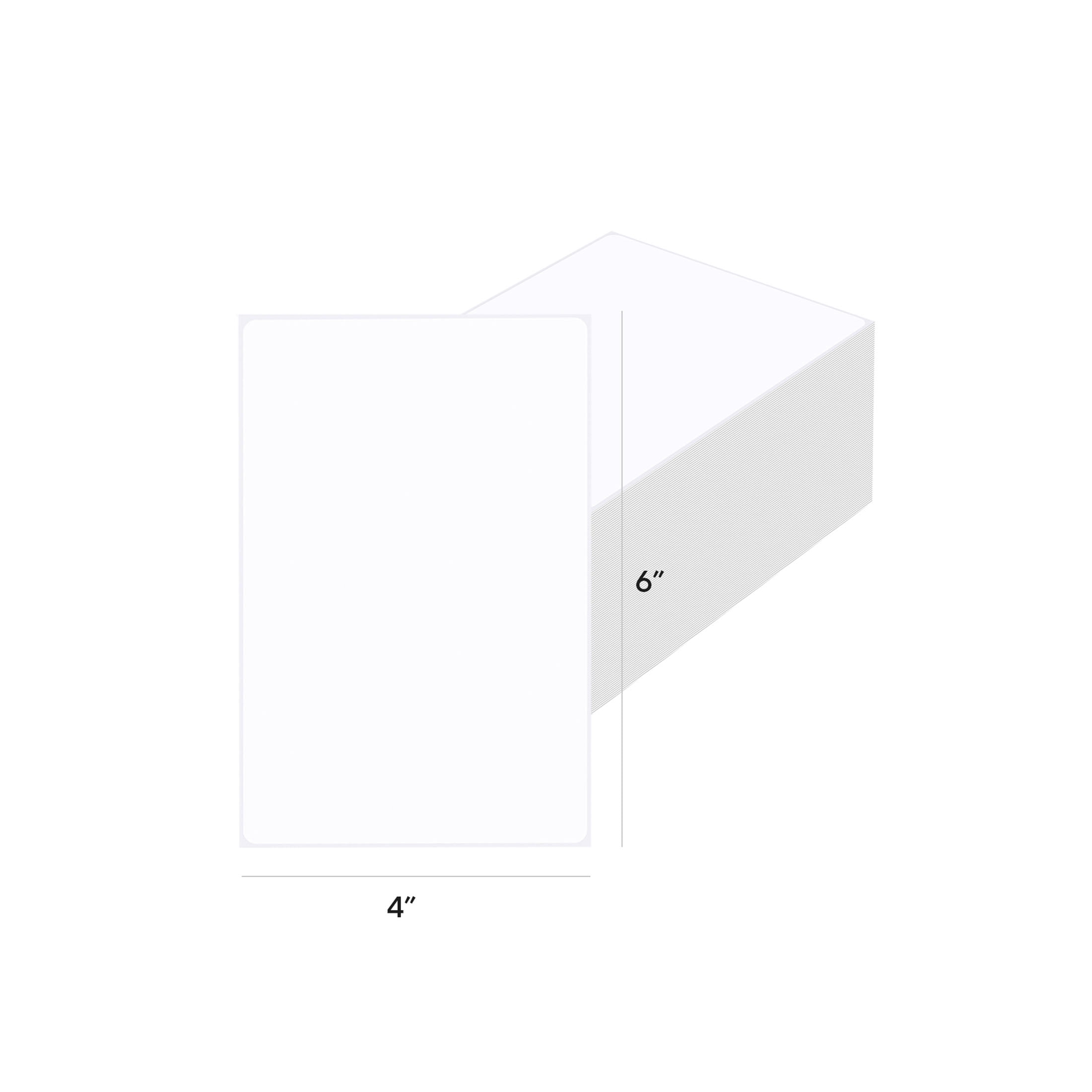 Core Innovations 4" x 6" Direct Thermal Shipping Labels – 500 Fanfold Perforated Labels for Packages, Ultra-Strong Adhesive