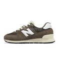 thumbnail image 2 of New Balance 574 NB Suede Brown White Men Unisex Casual Lifestyle Shoes U574RBI-D, 2 of 6