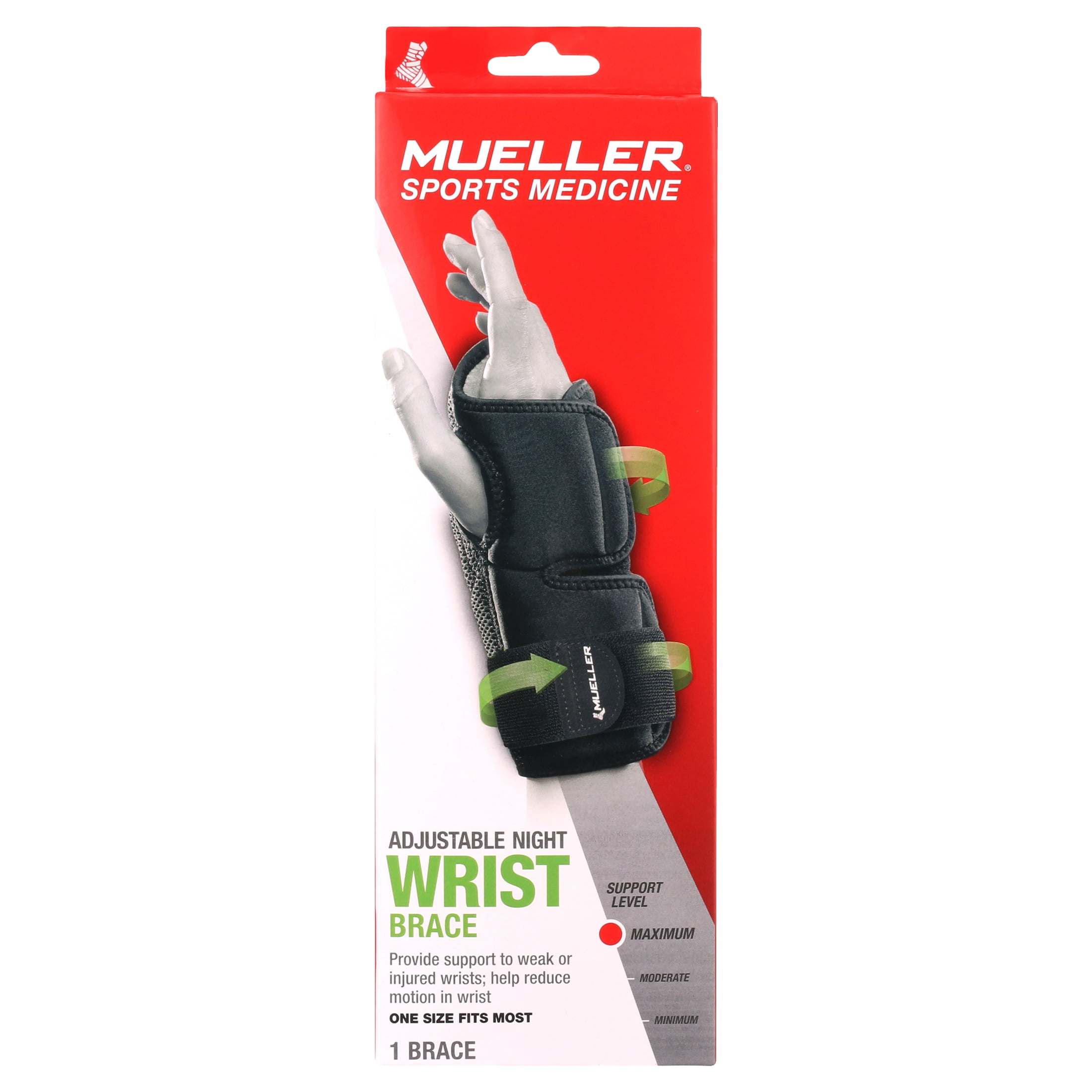 人気商品・限定商品ばかりの「超得 半額福袋」が販売開始 Unisex, Brace, Wrist Support Night Mueller Black, Size One サポーター