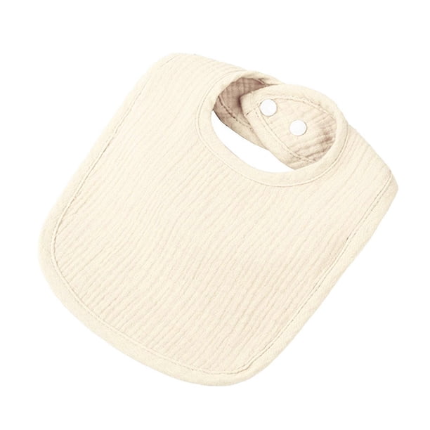 U-shaped Baby Bibs Solid High-absorbent Saliva Towel Newborn Burp Cloths 4-layer Neck Scarf for Boy Girls Feeding Bib Gray