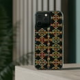 thumbnail image 3 of DistinctInk Hybrid (Acrylic / TPU) Clear Slim Fit Case for Apple iPhone 14 PLUS (6.7" Screen) - "Vivid Contrast: Modern Crosses with Minimalism", 3 of 8