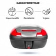 thumbnail image 3 of Caja porta equipaje para moto Kinlley 43L Plata con LED, 3 of 9