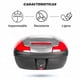 thumbnail image 3 of Caja porta equipaje para moto Kinlley 43L Plata con LED, 3 of 9