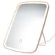 thumbnail image 1 of Espejo de maquillaje LED plegable con luz ajustable para mujer, espejo de tocador regulable, 1 of 5