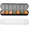 thumbnail image 1 of 2 Pcs Weekly Pill Organizer Pill Box Divided Compartment Pill Organizer Vitamin Case Portable Pill Holder, 1 of 1