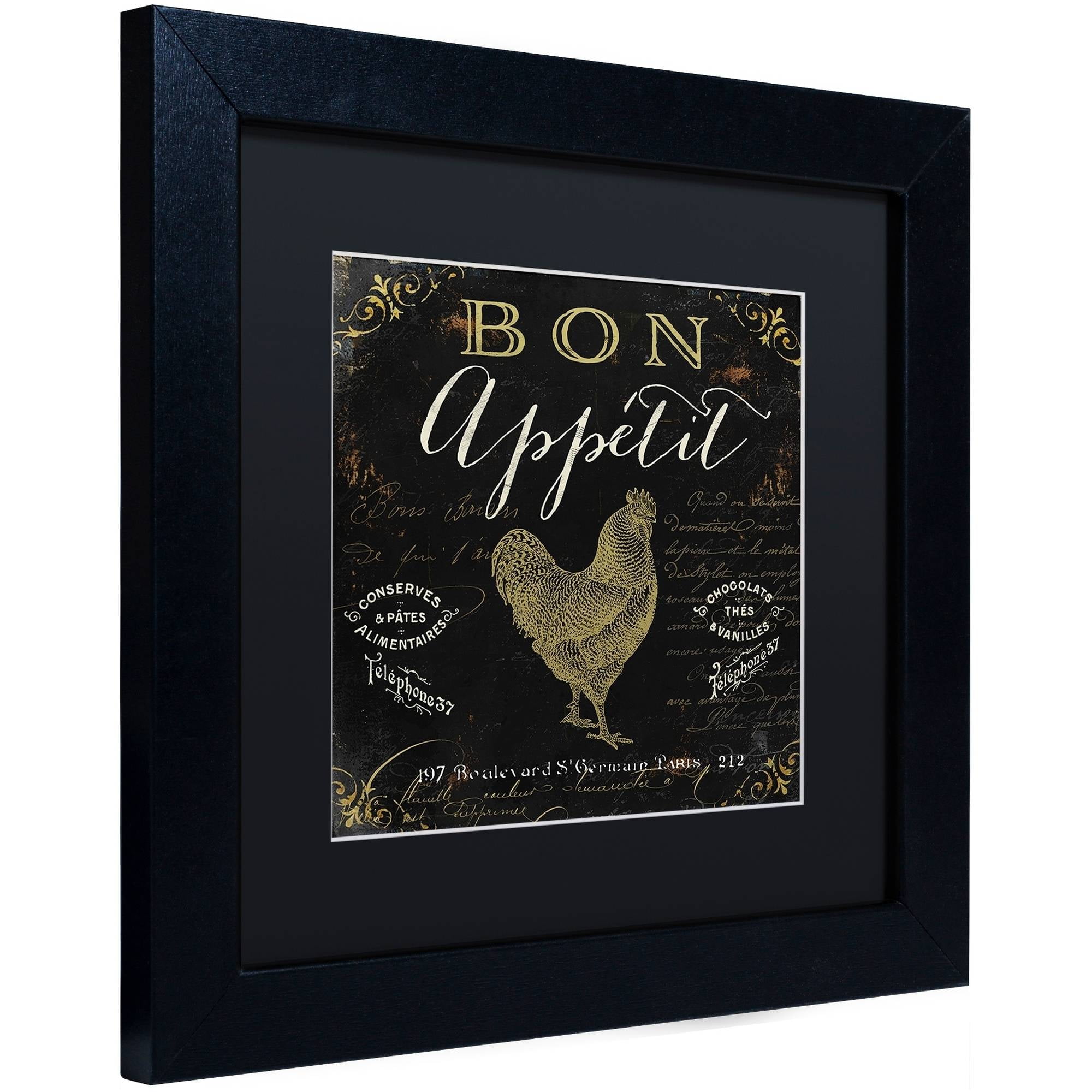 Trademark Fine Art "La Cuisine V" Canvas Art by Color Bakery Black Matte, Black Frame