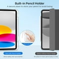 thumbnail image 6 of for iPad (A16) 11th Generation Case 11 Inch 2025, iPad 10th Generation Case 10.9 Inch 2022 with Pencil Holder, Slim Light Trifold Protective Cover with Hard PC Transparent Back Shell, White, 6 of 18