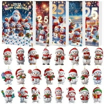 kladzum Advent Calendar 2025 Christmas Cute Snowman 24 Days Surprises Gift Calendar Xmas Funny Snowman Decorations Advent Calendars Holiday Party Gifts Toys for Family