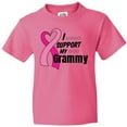 thumbnail image 3 of Inktastic Breast Cancer Awareness I Support My Grammy with Pink Ribbon Youth T-Shirt, 3 of 5
