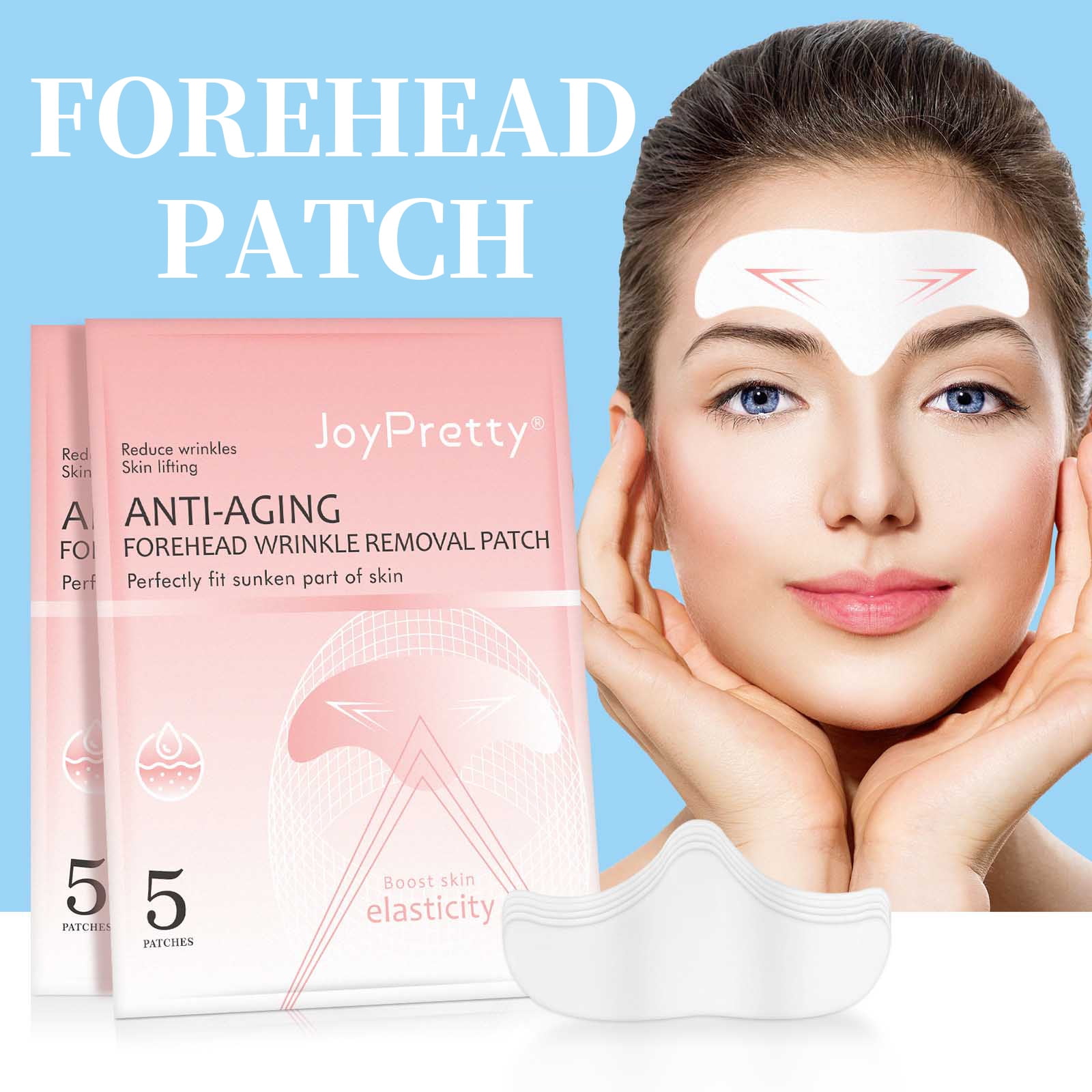Yedhsi Forehead Anti-Wrinkle Patch Reduce Wrinkles Replenish Hydration Forehead Wrinkle Patches,Gift for Women