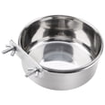 thumbnail image 5 of parrots Feeder,Stainless Steel Food Water Feeding Bowl Parakeet Feeder Bird Cage Accessory, parrots Food Feeder, 5 of 8