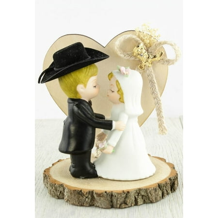 Western Cowboy Wedding  Cake  Topper  High quality  wedding  